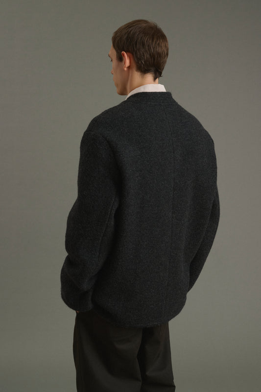 Jacke Aliocha - Anthrazitgrau - Wolle - Herren