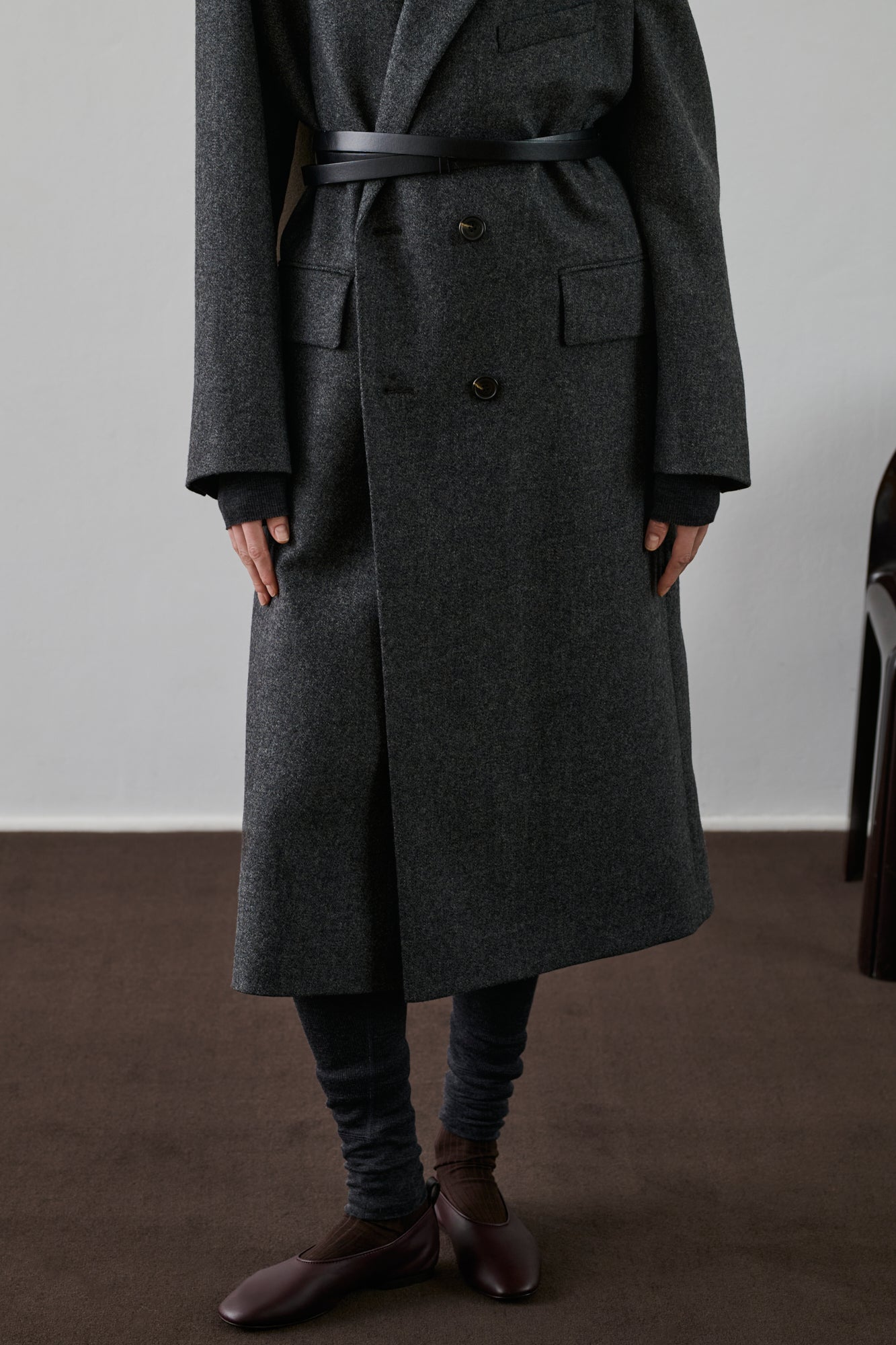 Ceinture Gemeaux - Noir - Cuir - Femme