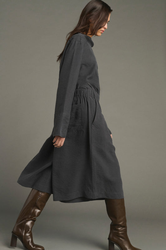 Bermuda Lexie - Gris Anthracite - Soie - Femme