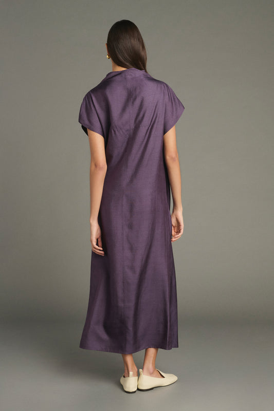 Kleid Foggia - Violett - Seide - Damen