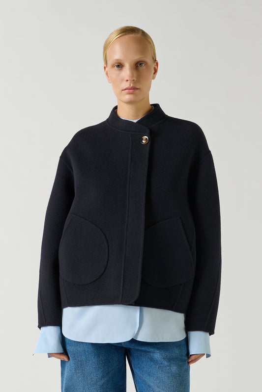 Manteau Windsor - Deep Navy - Laine - Femme