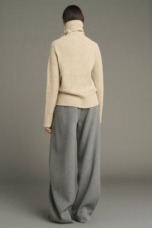 Pullover Joey - Hellbeige - Wolle - Damen