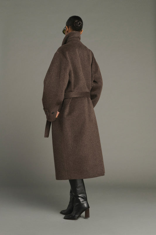 Manteau Jules - Marron - Laine - Femme