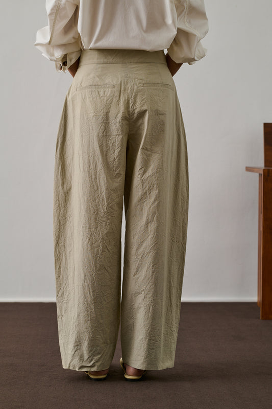 Pantalon Guillaume - Beige - Coton - Femme