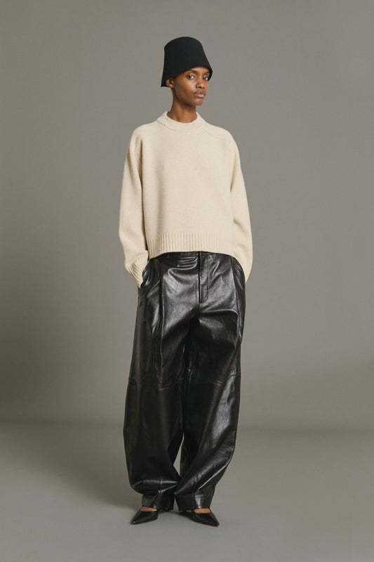 Pullover Will – Écru Chiné – Merinowolle – Damen