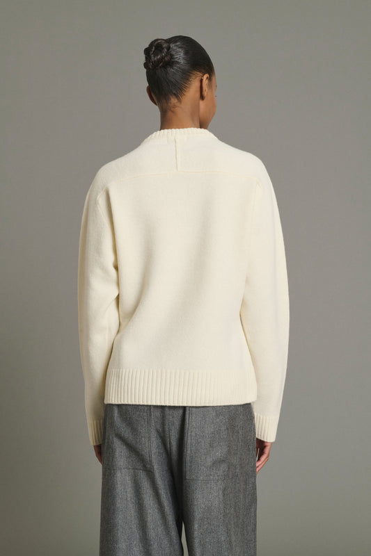 Pullover Jeremie – Ecru – Merinowolle – Damen
