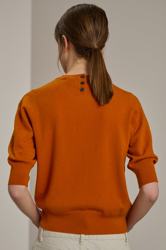 Baie Pullover - Orange - Kaschmir - Damen
