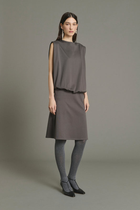Kleid Jolene - Schiefer - Baumwolle - Damen