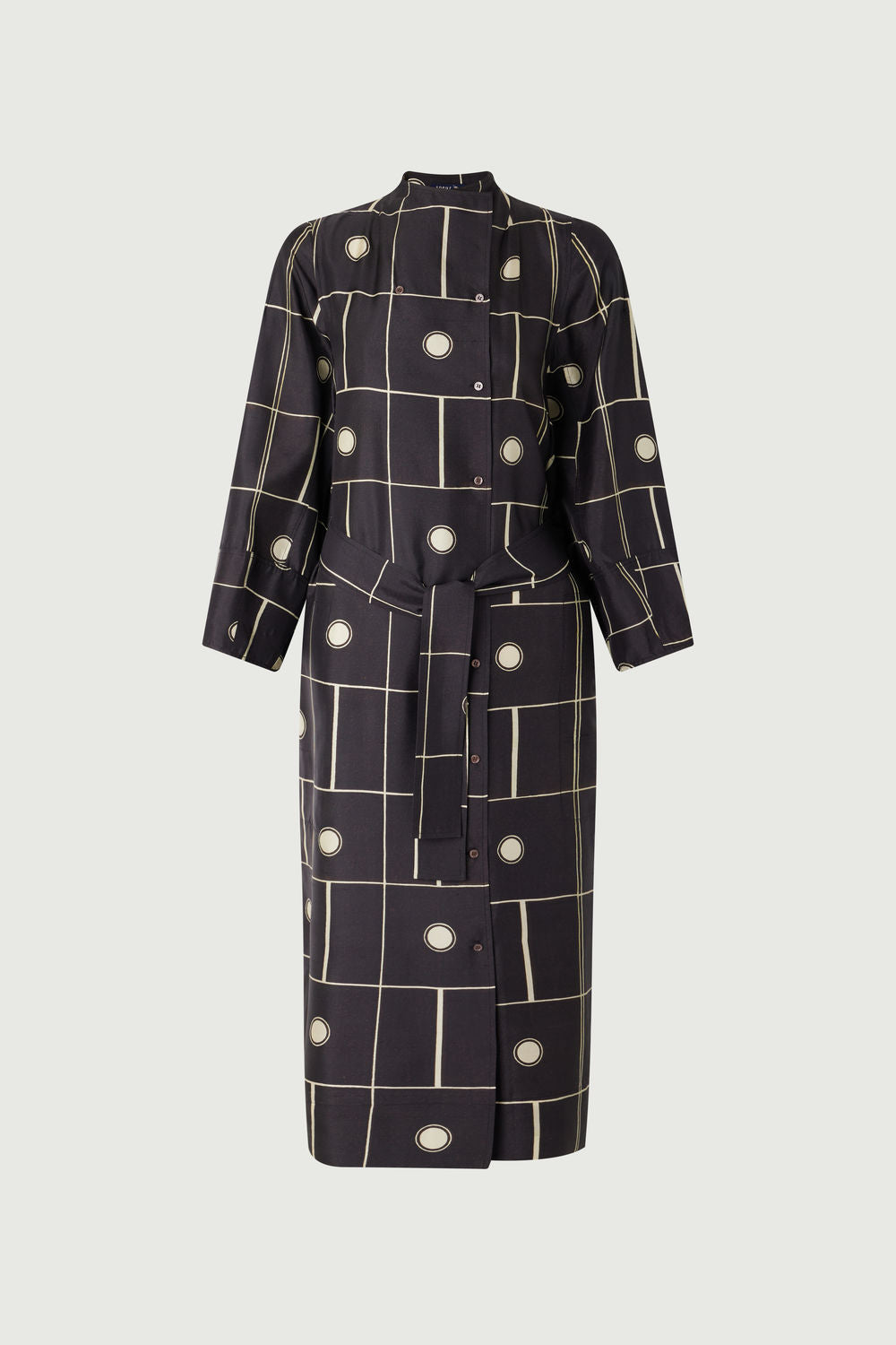Kleid Bandora - Schwarz/Ecru - Seide - Damen