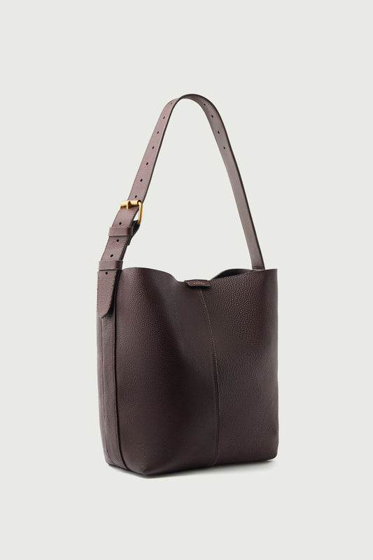 Sac Saudade - Marron Foncé - Cuir - Femme