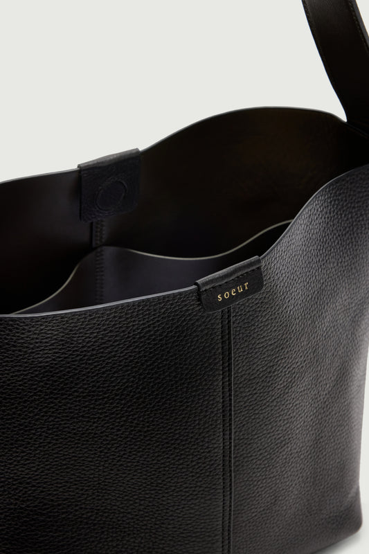 Tasche Saudade Mini – Schwarz – Leder – Damen