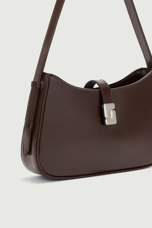 Tasche Bonnie - Schokolade - Leder - Damen