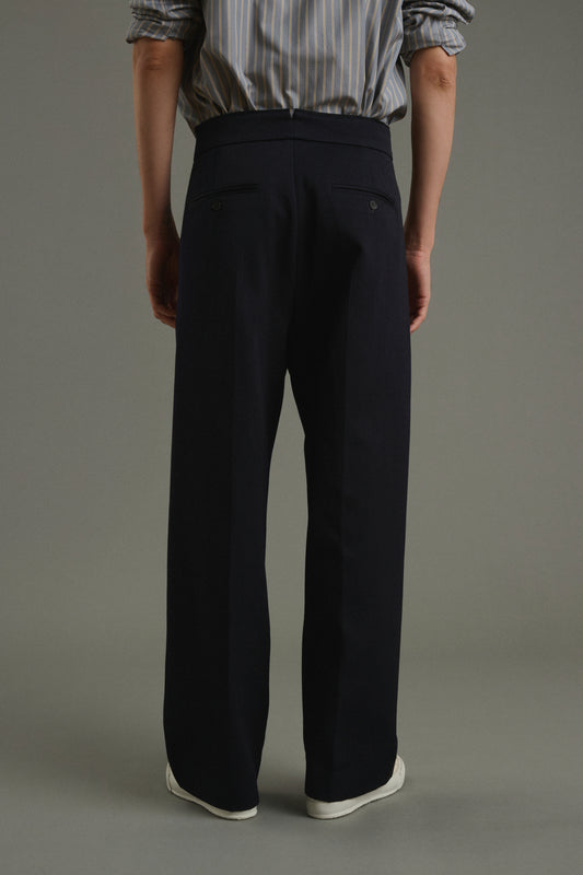 Hose Antonin - Dunkles Marineblau - Wolle - Herren