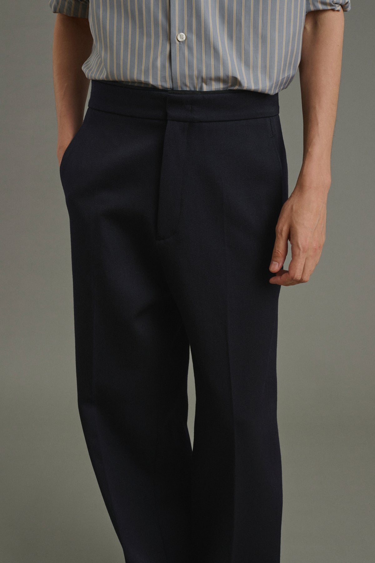 Trousers Antonin - Dark Navy - Wool - Men vue 4