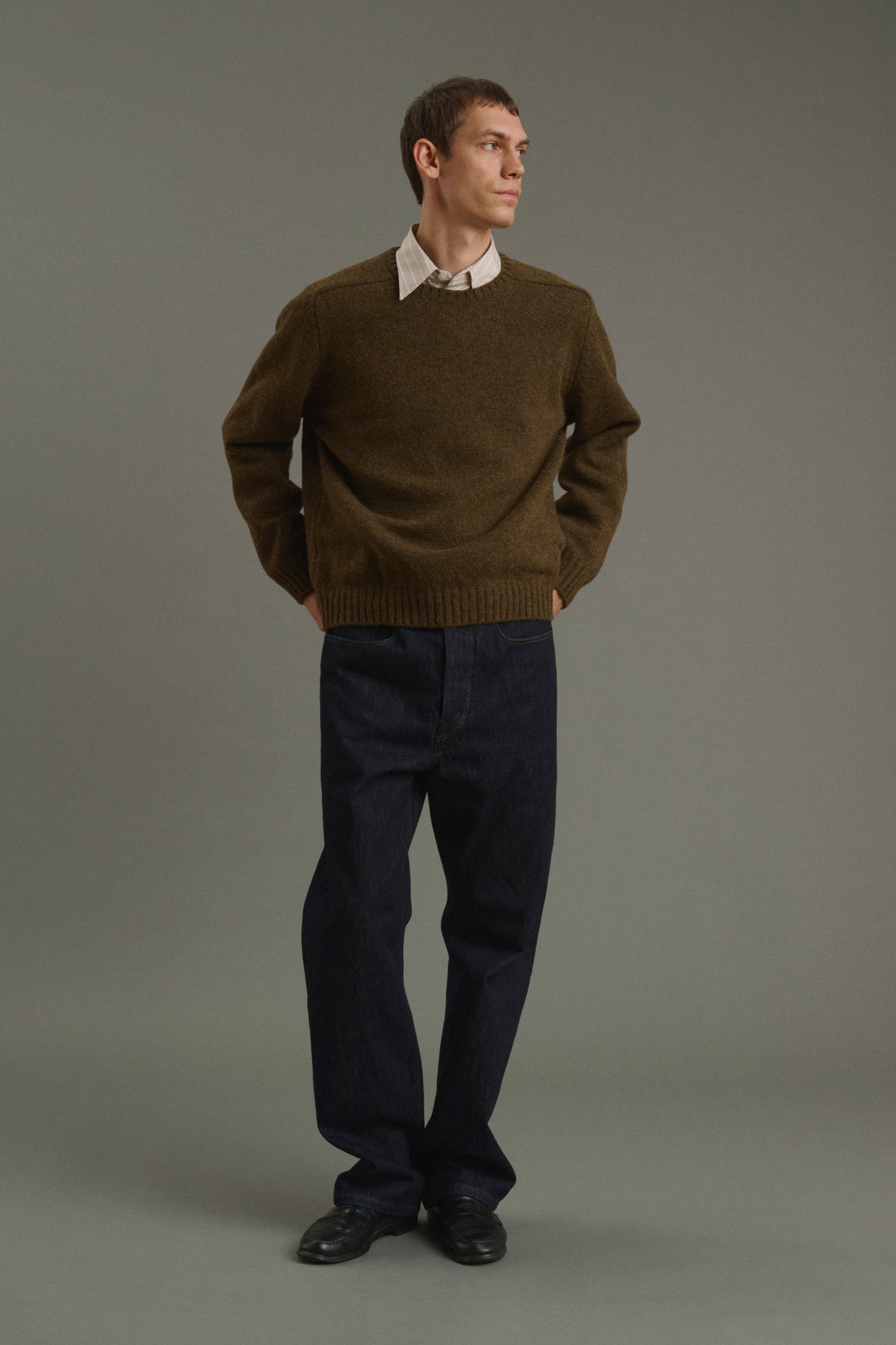 Pullover Isamu - Brown - Wool - Men