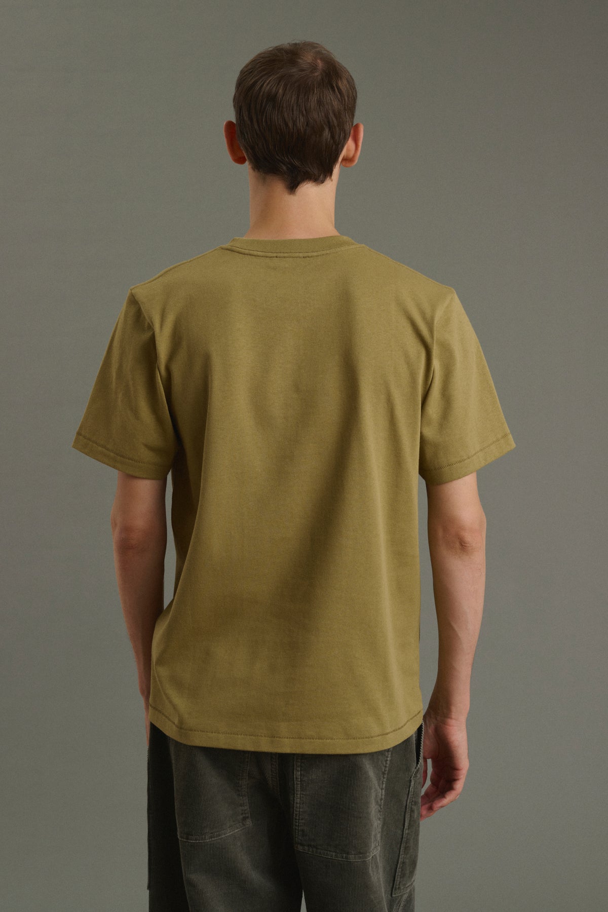 T-Shirt Owen - Helles Khaki - Baumwolle - Herren