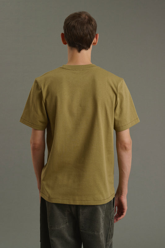T-Shirt Owen - Helles Khaki - Baumwolle - Herren