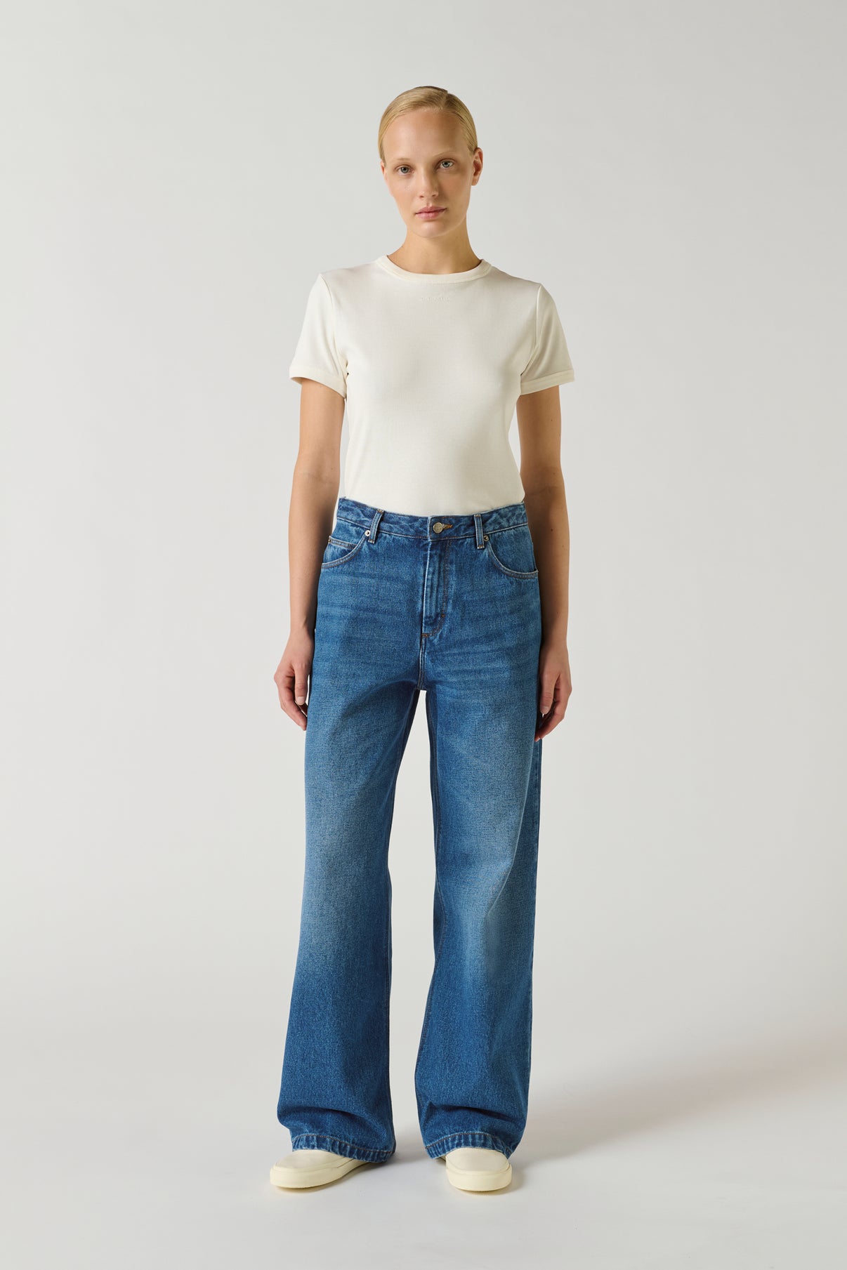 Jean Calvin - Bleu - Denim - Femme vue 1