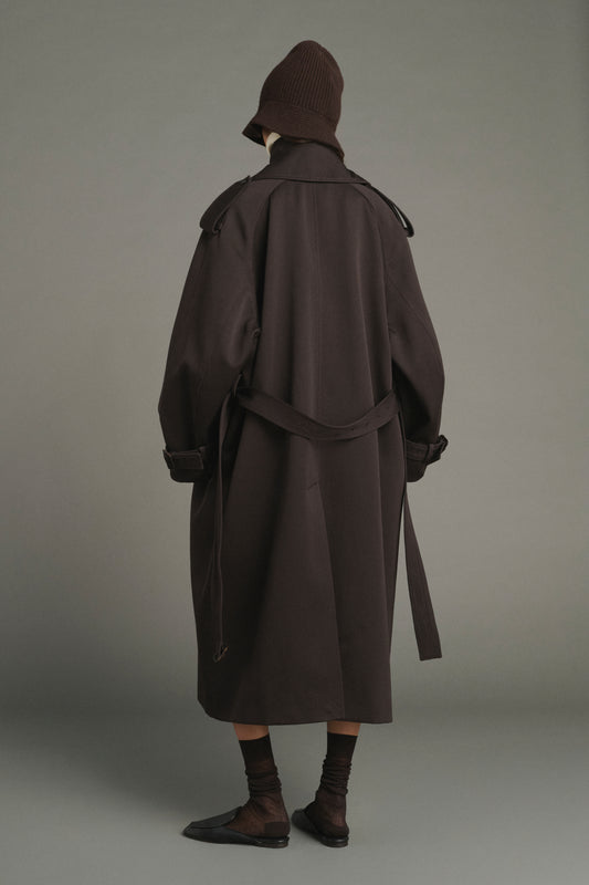 Manteau Lazare - Ébène - Laine - Femme