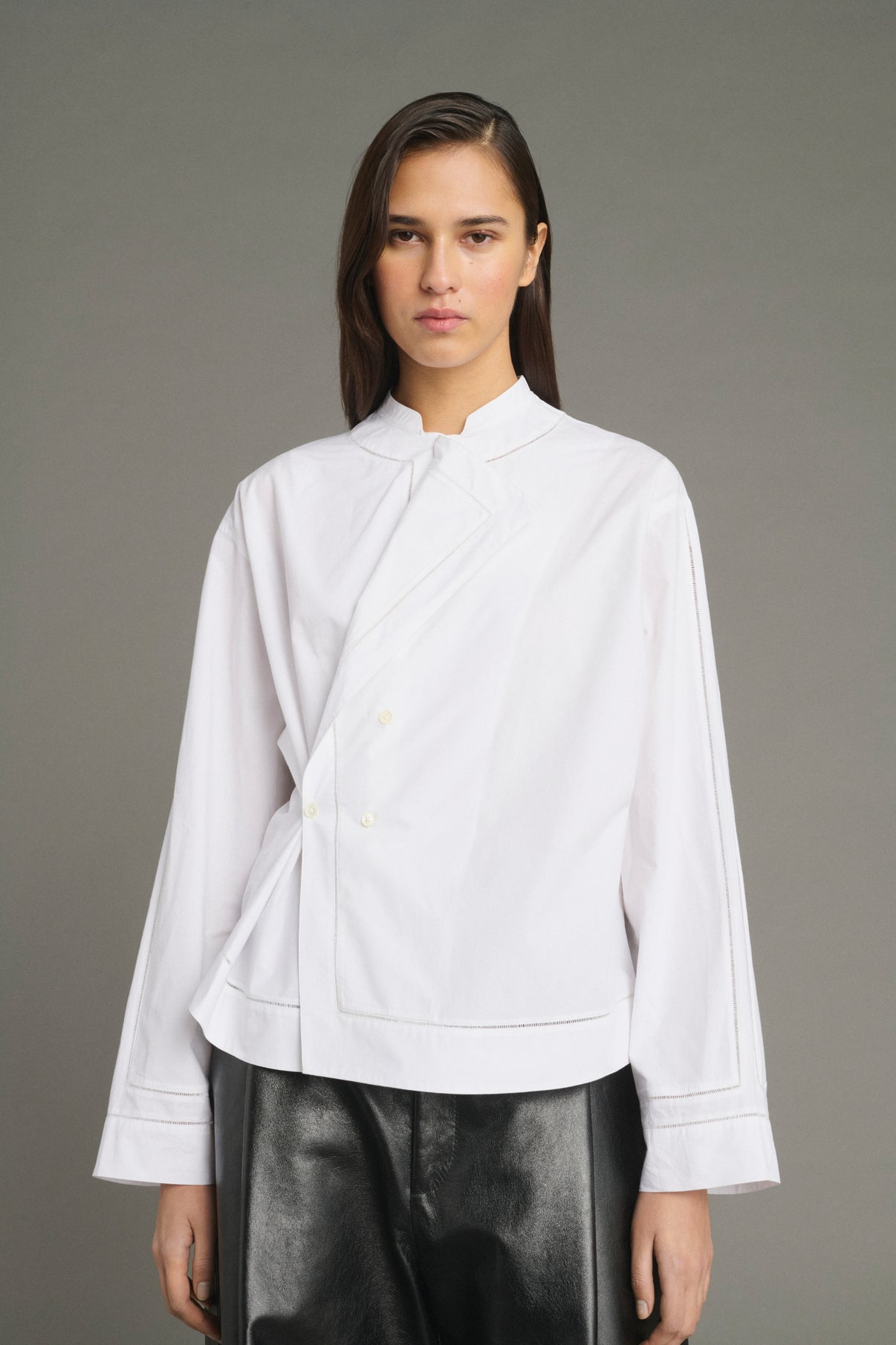 Bluse Lorraine - Weiß - Baumwolle - Damen vue 3