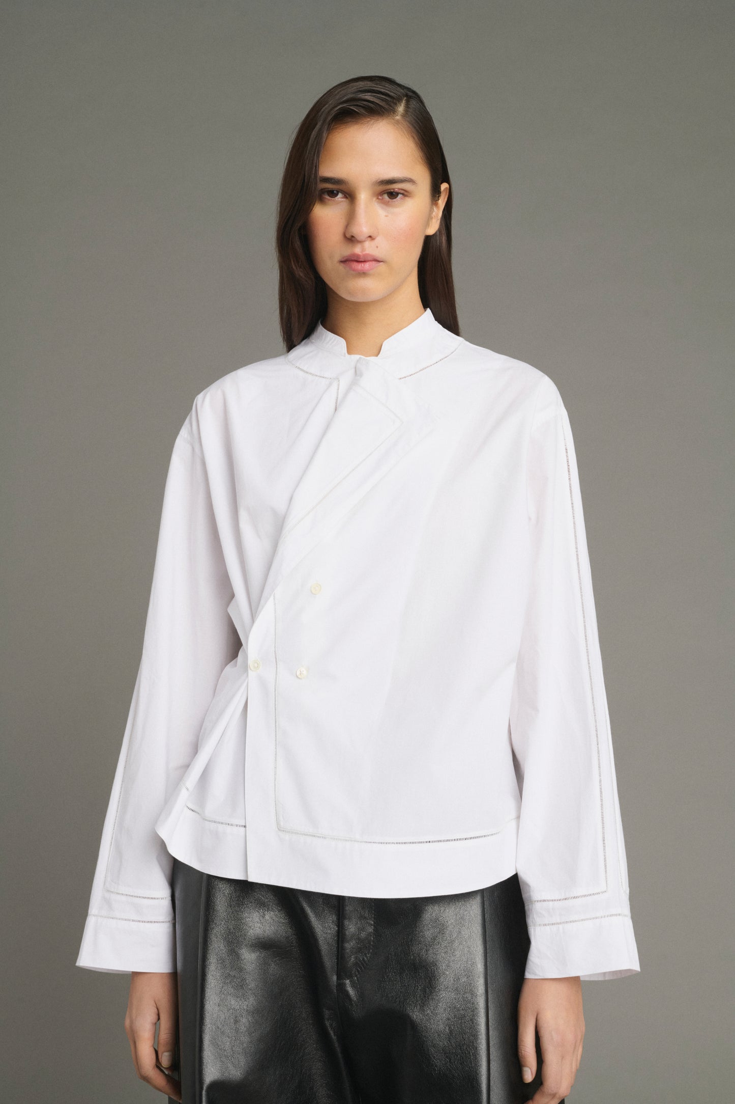 Bluse Lorraine - Weiß - Baumwolle - Damen