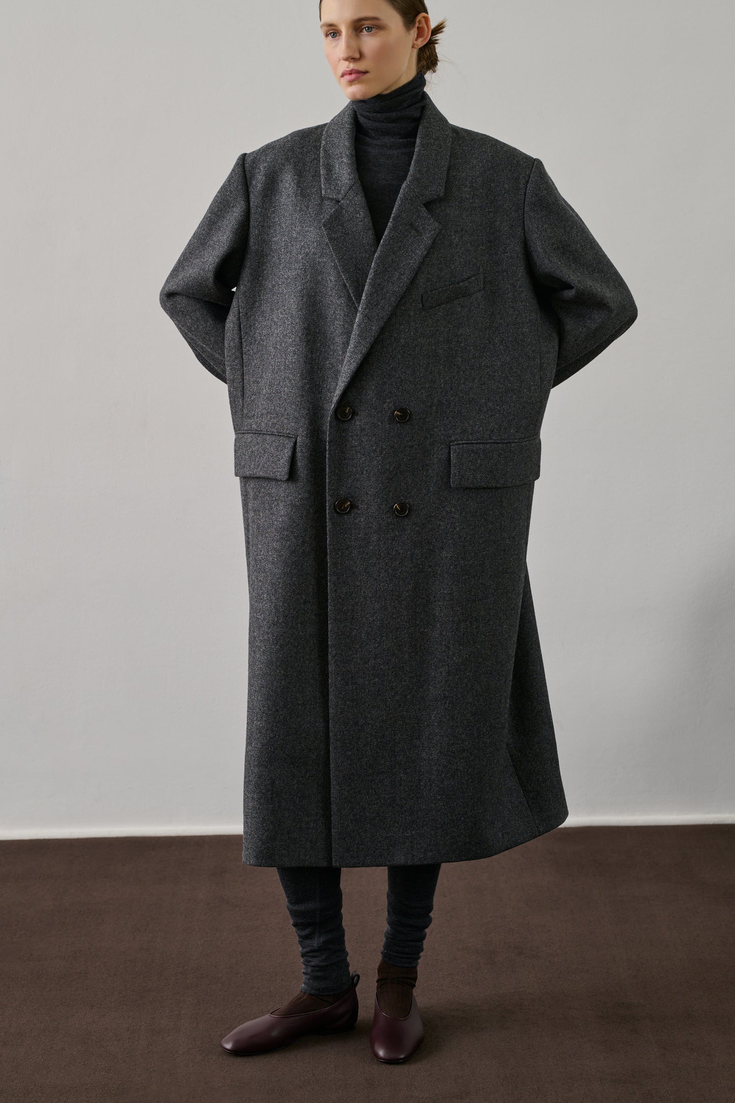 Legging Gill - Gris Chiné Foncé - Laine - Femme