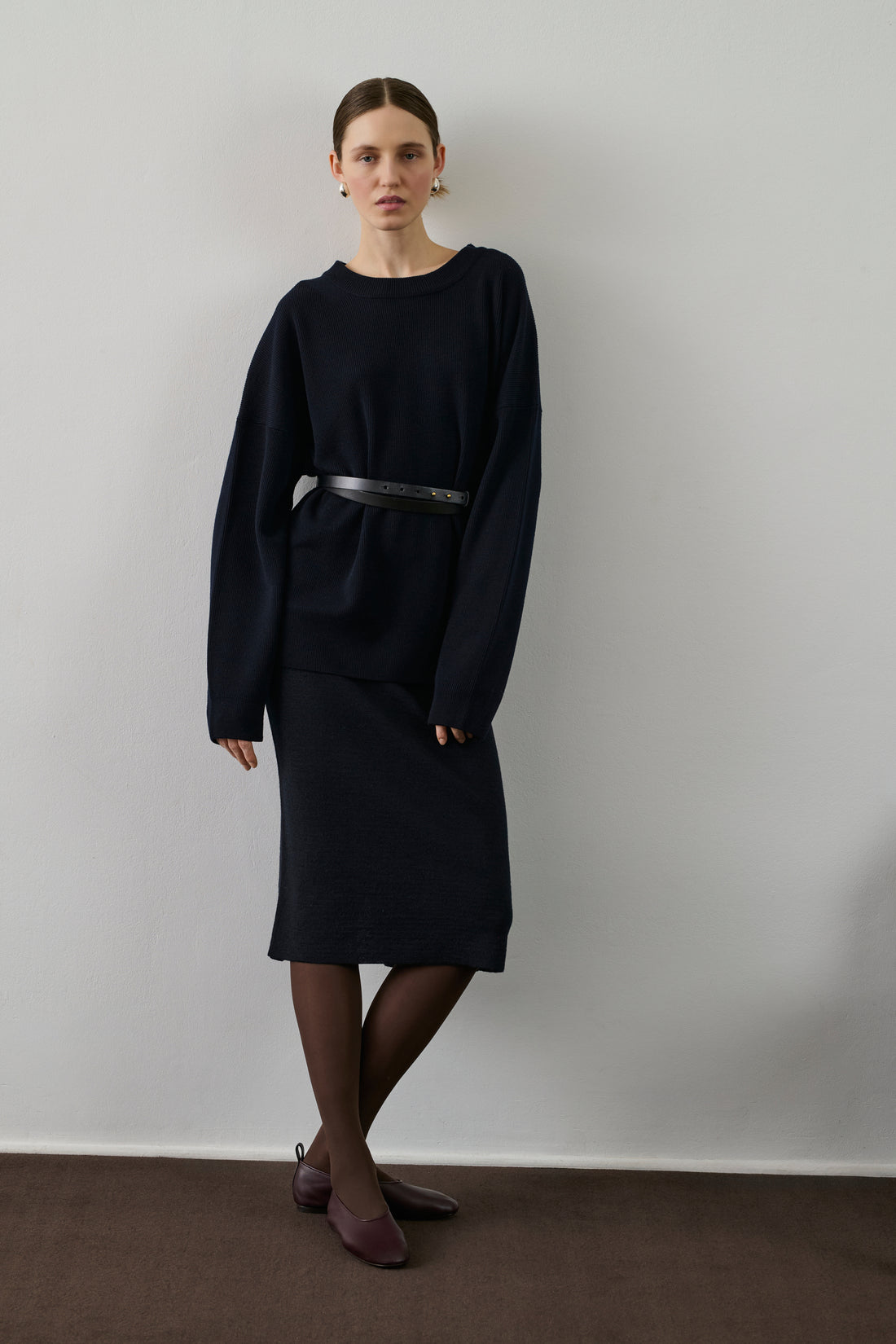 Pull Feroe - Navy - Laine - Femme