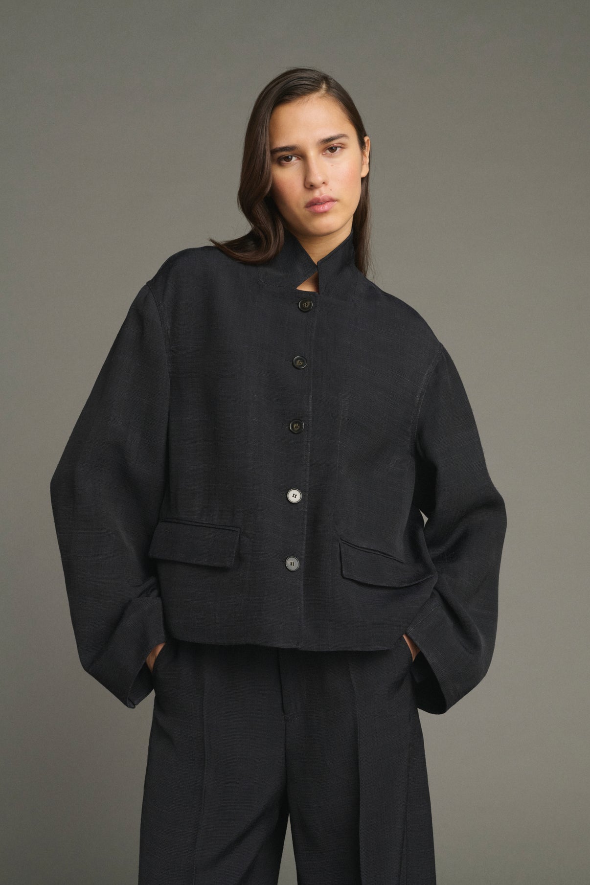 Jacke Houria - Schwarz - Damen vue 3