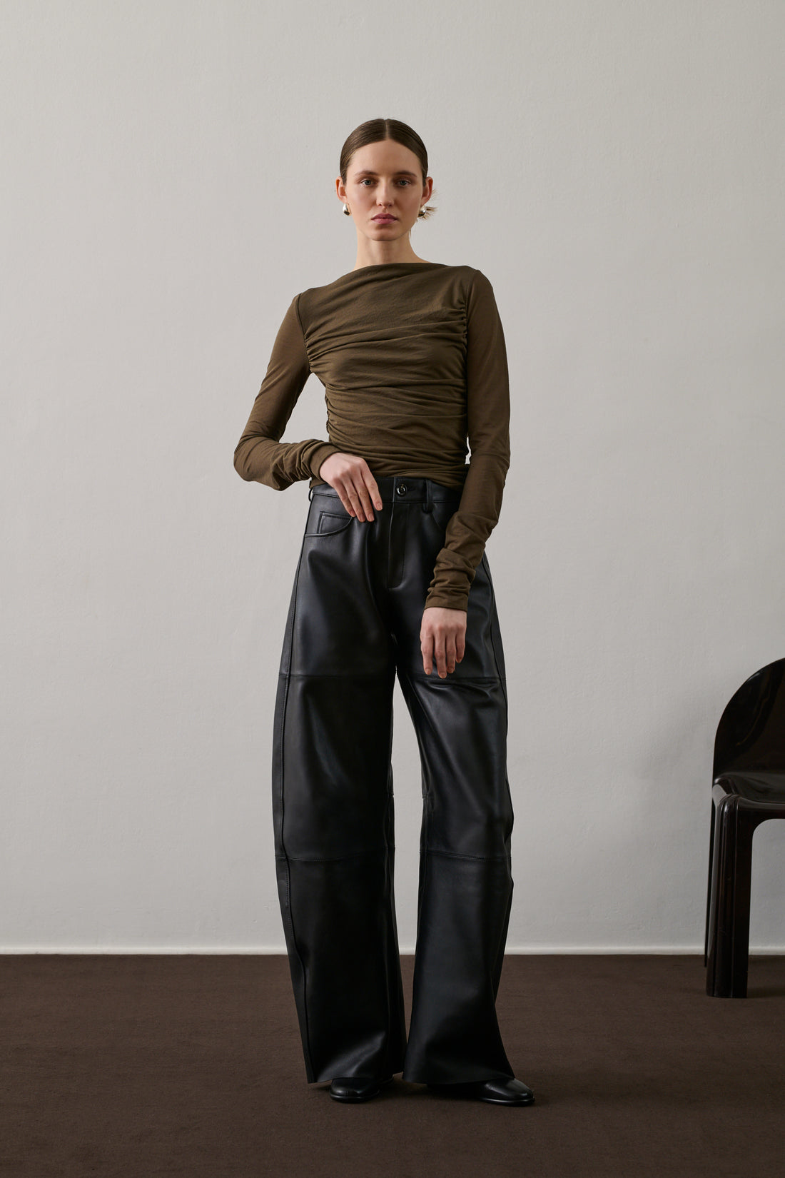 Tee-Shirt Gaia - Marron/Kaki - Coton - Femme