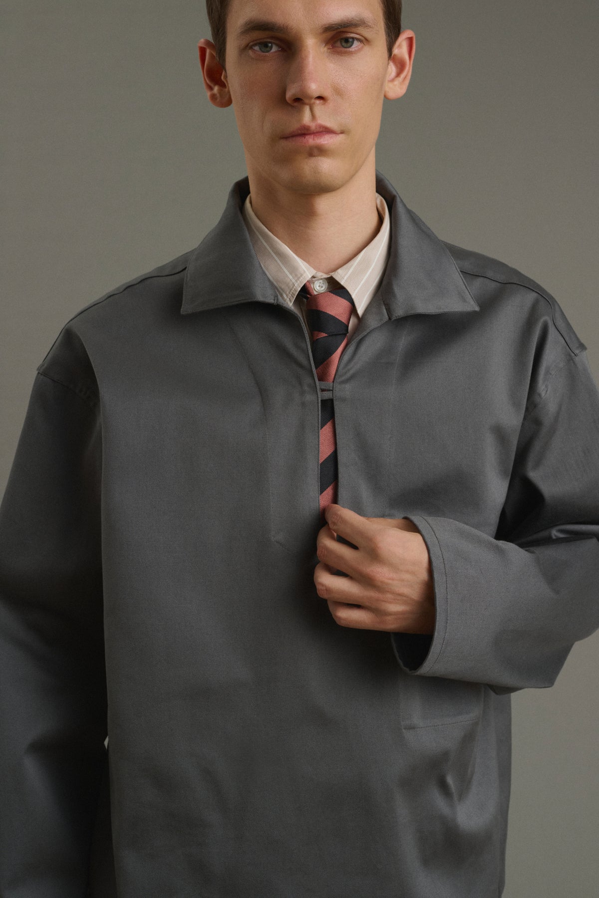 Vareuse Pierre - Gris Foncé - Coton - Homme
