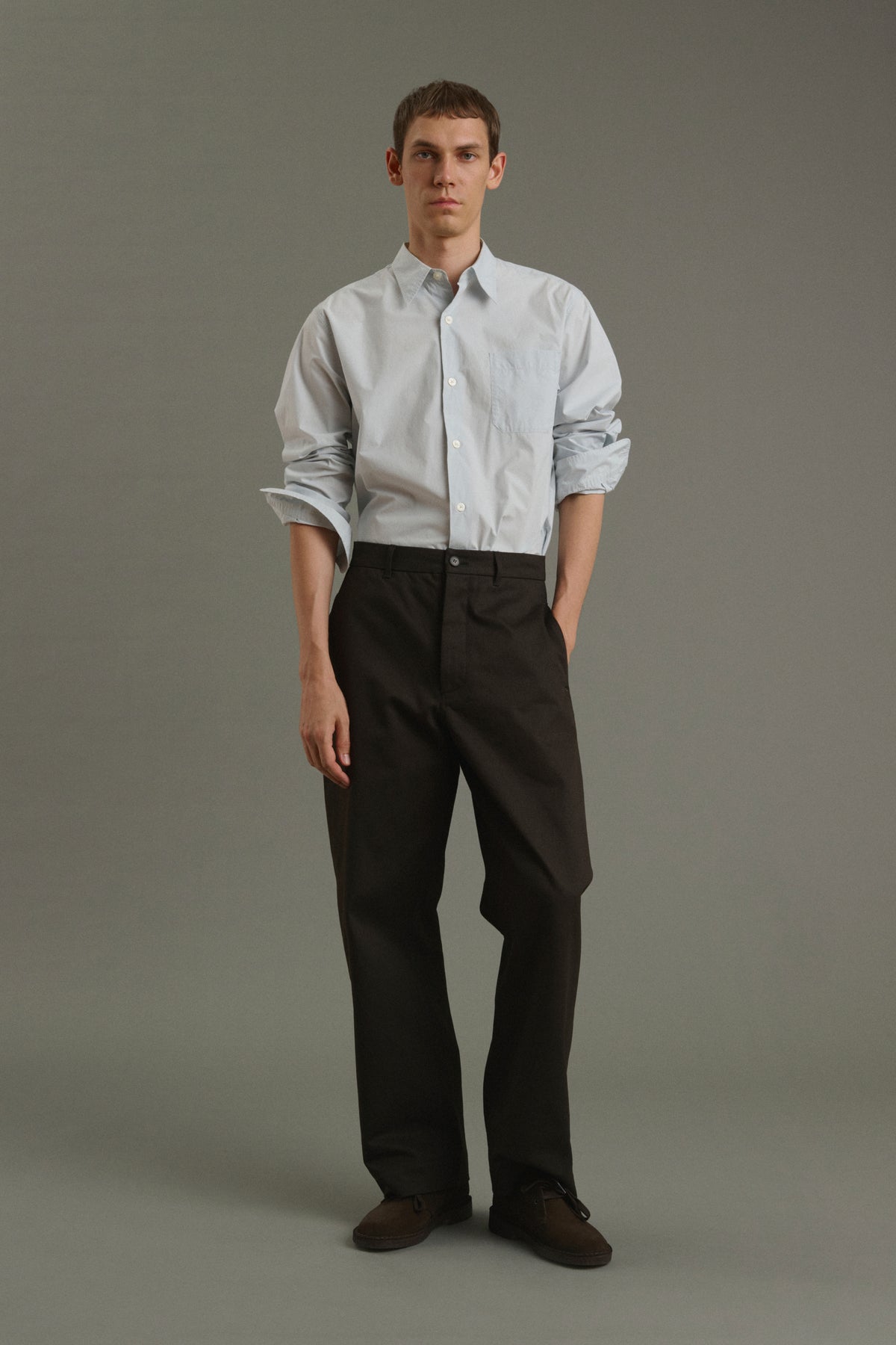 Chemise Glenn - Bleu Pâle - Coton - Homme vue 5