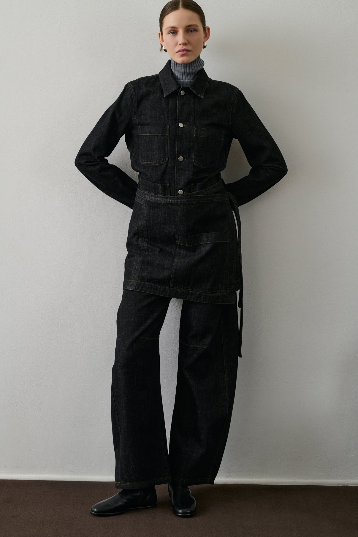 Veste Garry - Denim Brut Noir - Coton - Femme vue 4