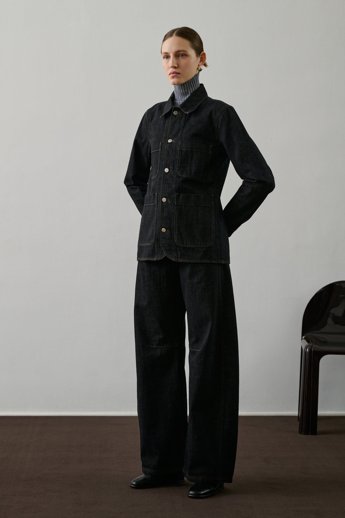 Jean Gaspard - Denim Brut Noir - Coton - Femme vue 2