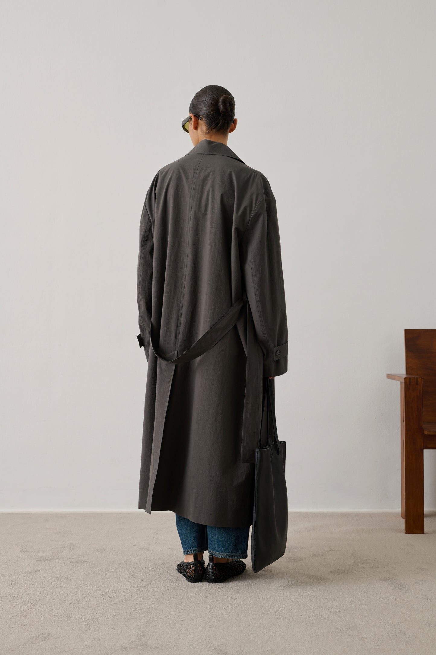 Trench Helio - Anthracite Foncé - Coton - Femme