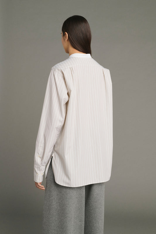 Hemd Lucile - Haselnuss/Ecru - Baumwolle - Damen