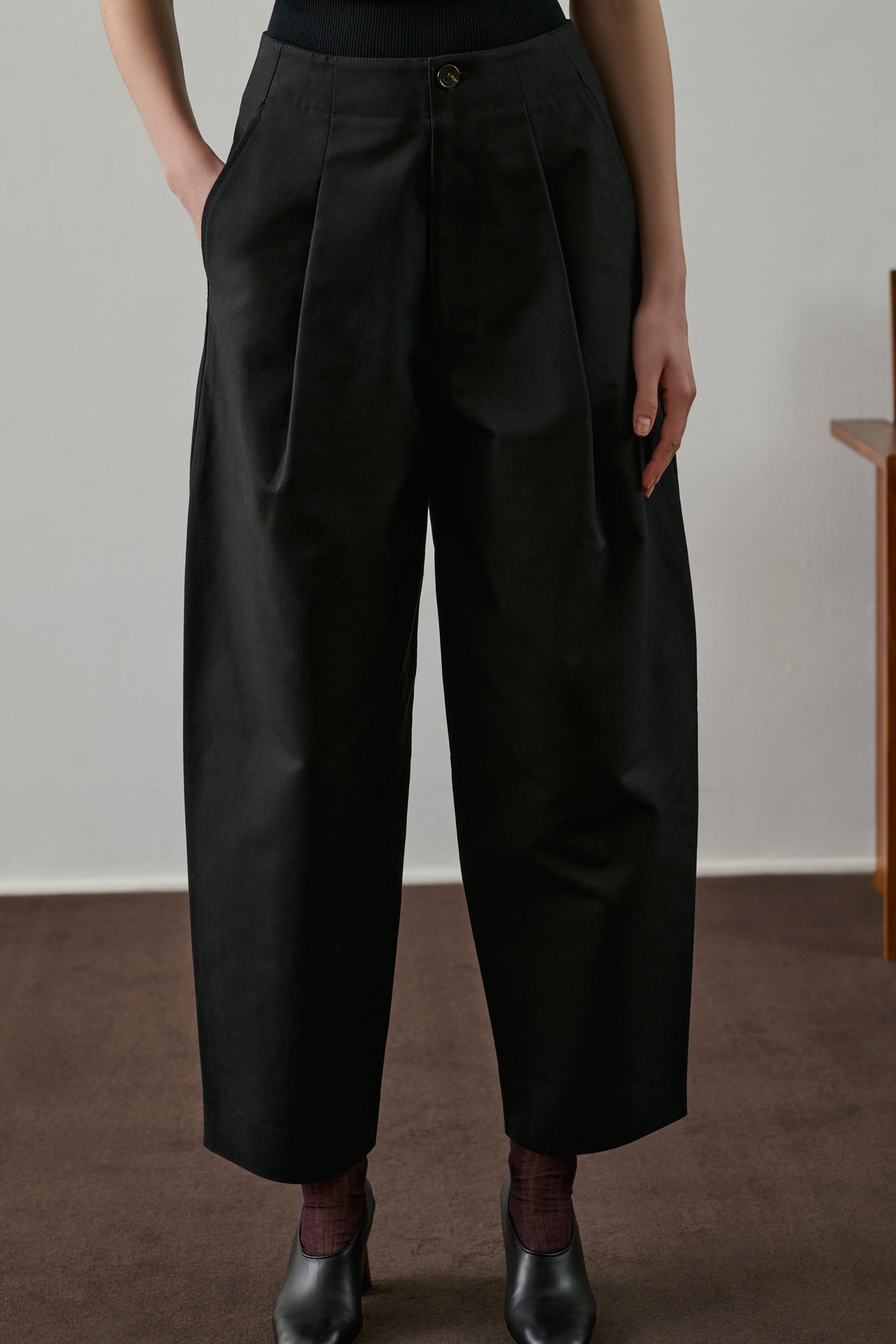 Pantalon Daley - Noir - Coton - Femme vue 3