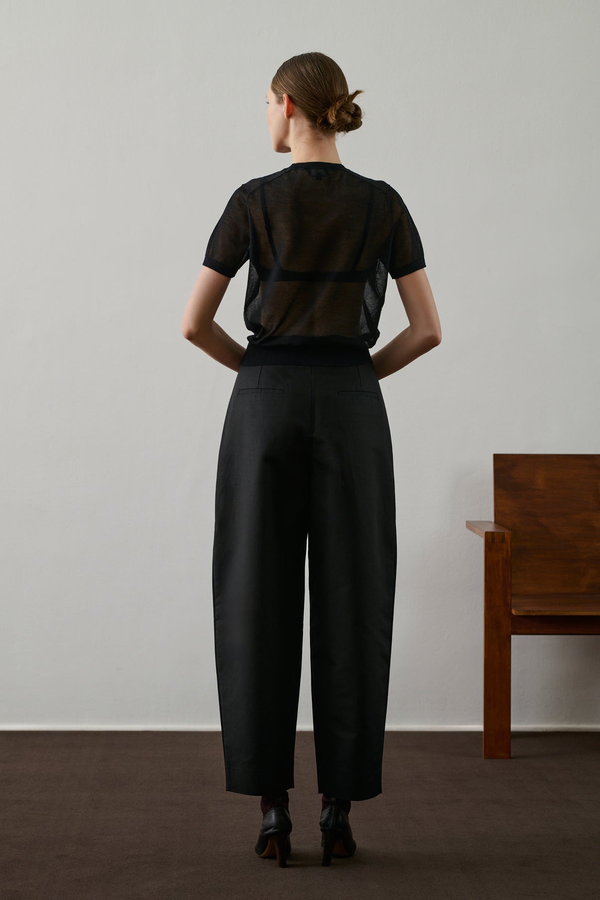 Pantalon Daley - Noir - Coton - Femme vue 2