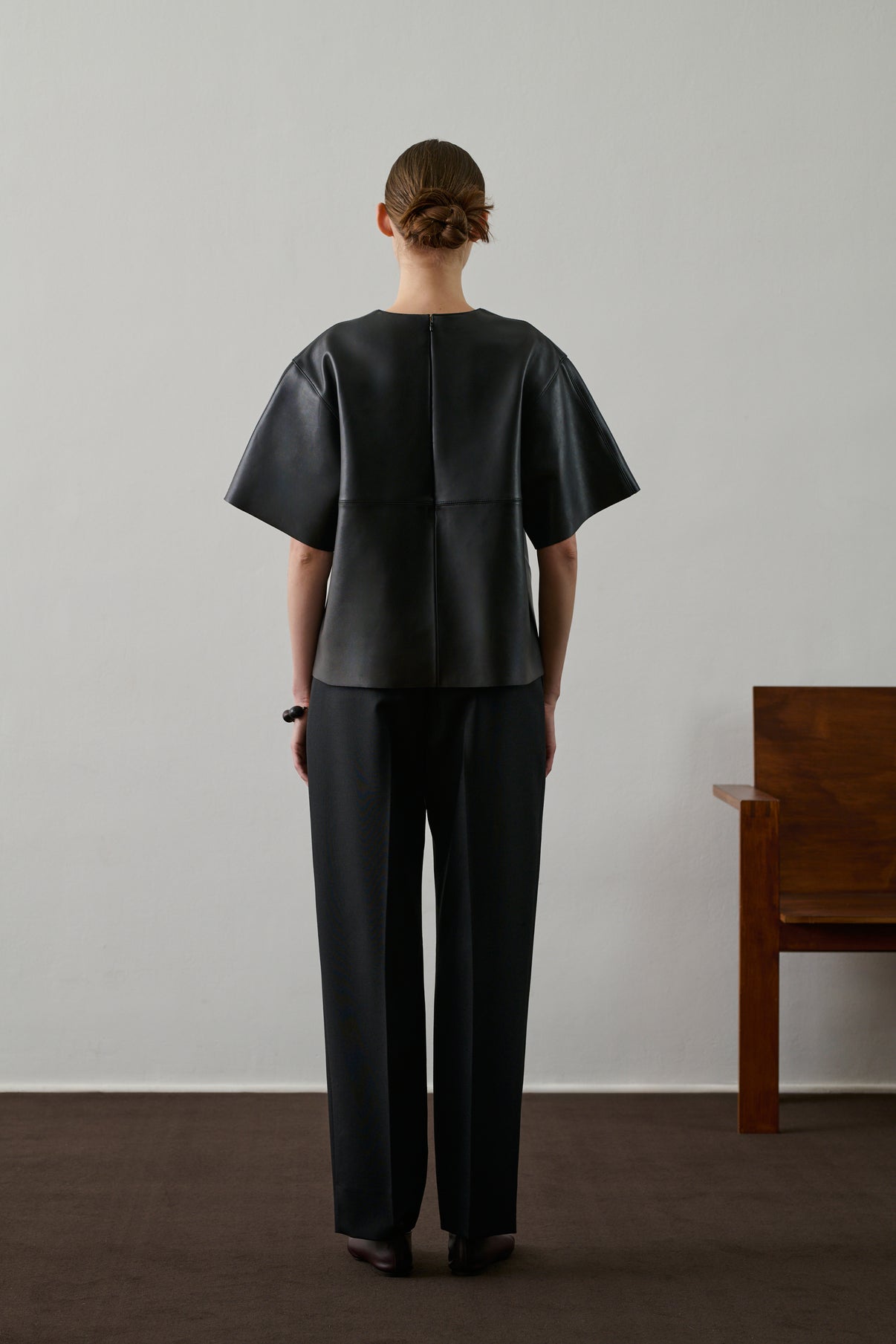 Pantalon Ferrel - Noir - Laine - Femme vue 2