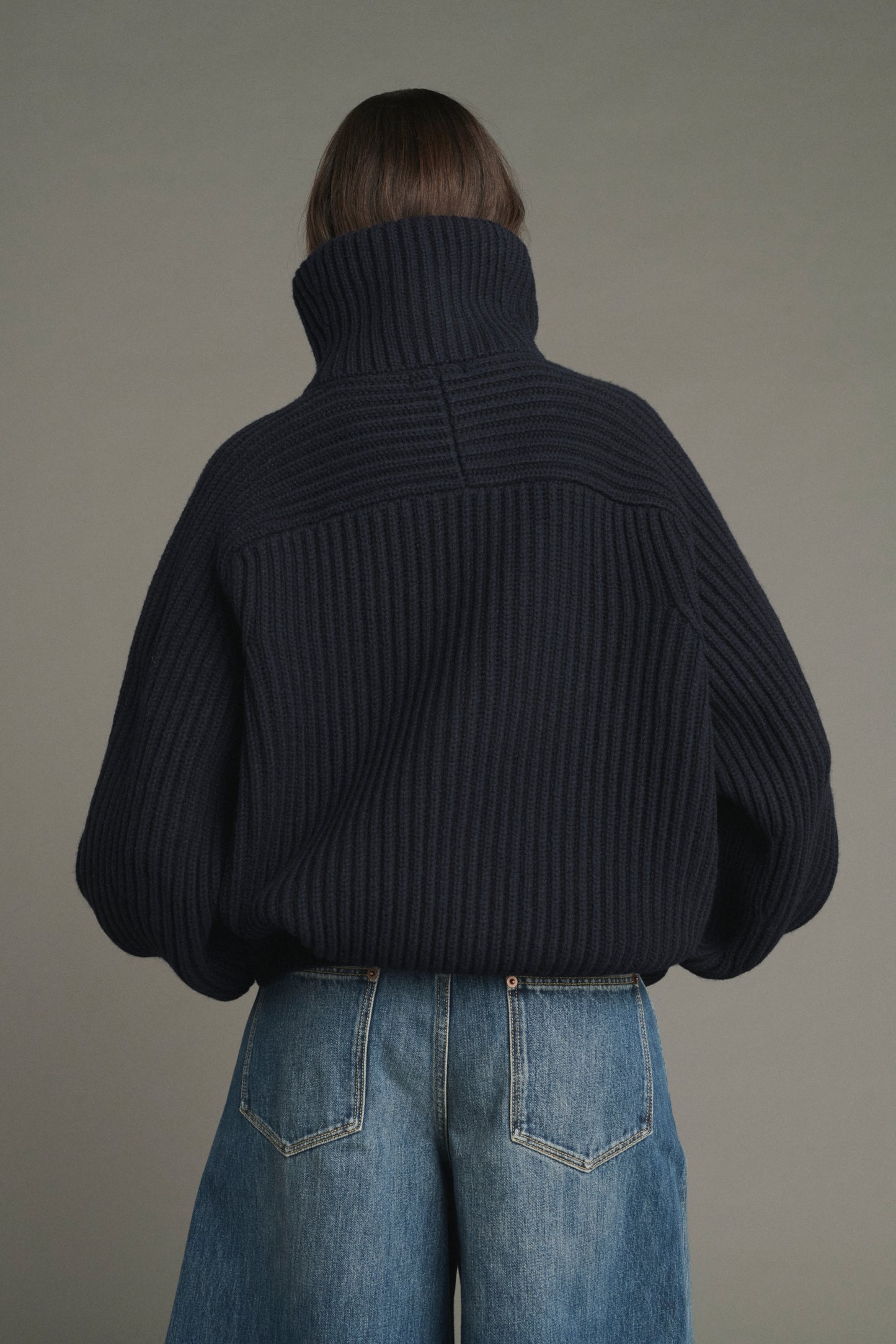 Veste Jasper - Navy - Laine Mérinos - Femme