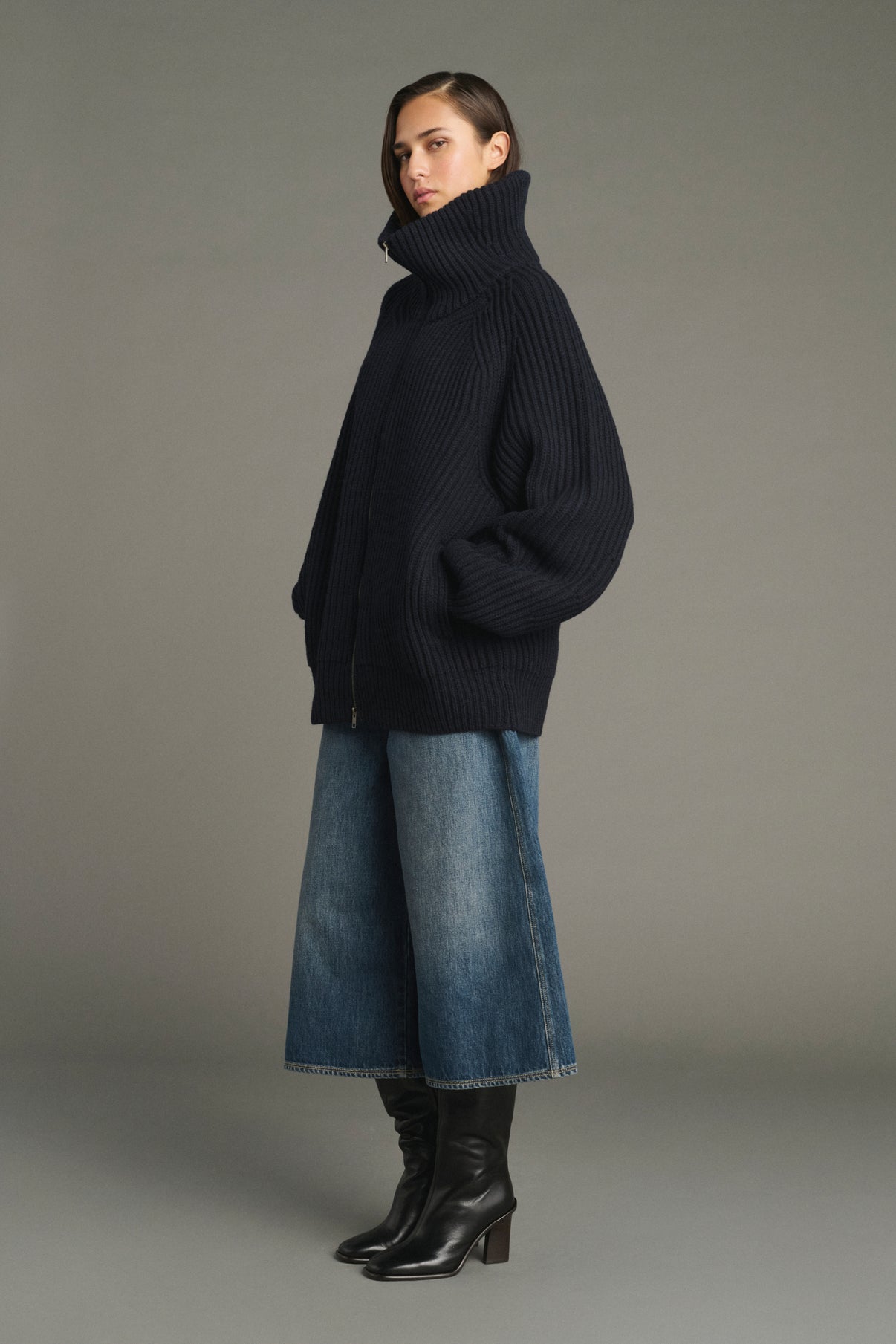 Veste Jasper - Navy - Laine Mérinos - Femme vue 5