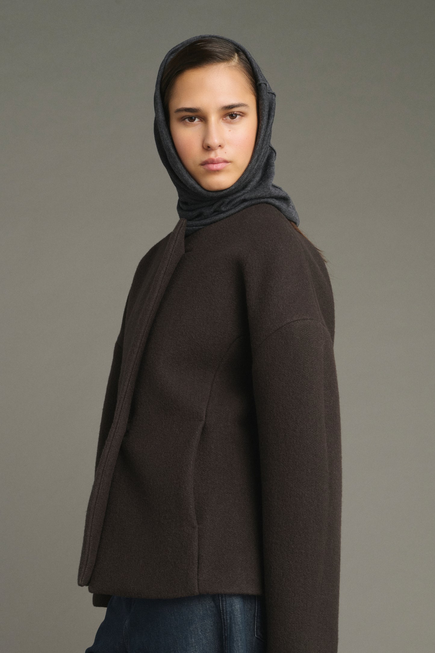 Veste France - Vert Ébène - Coton - Femme