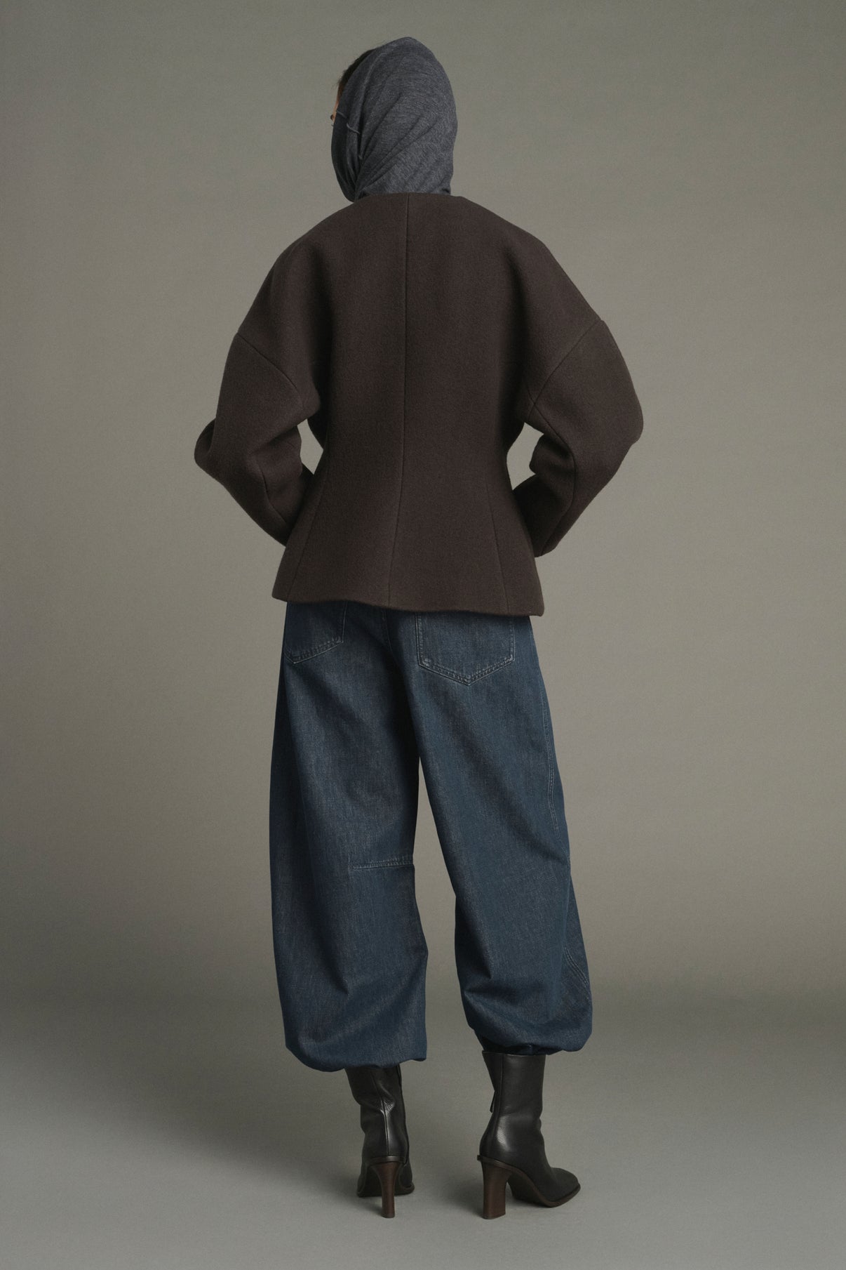 Veste France - Vert Ébène - Coton - Femme vue 2