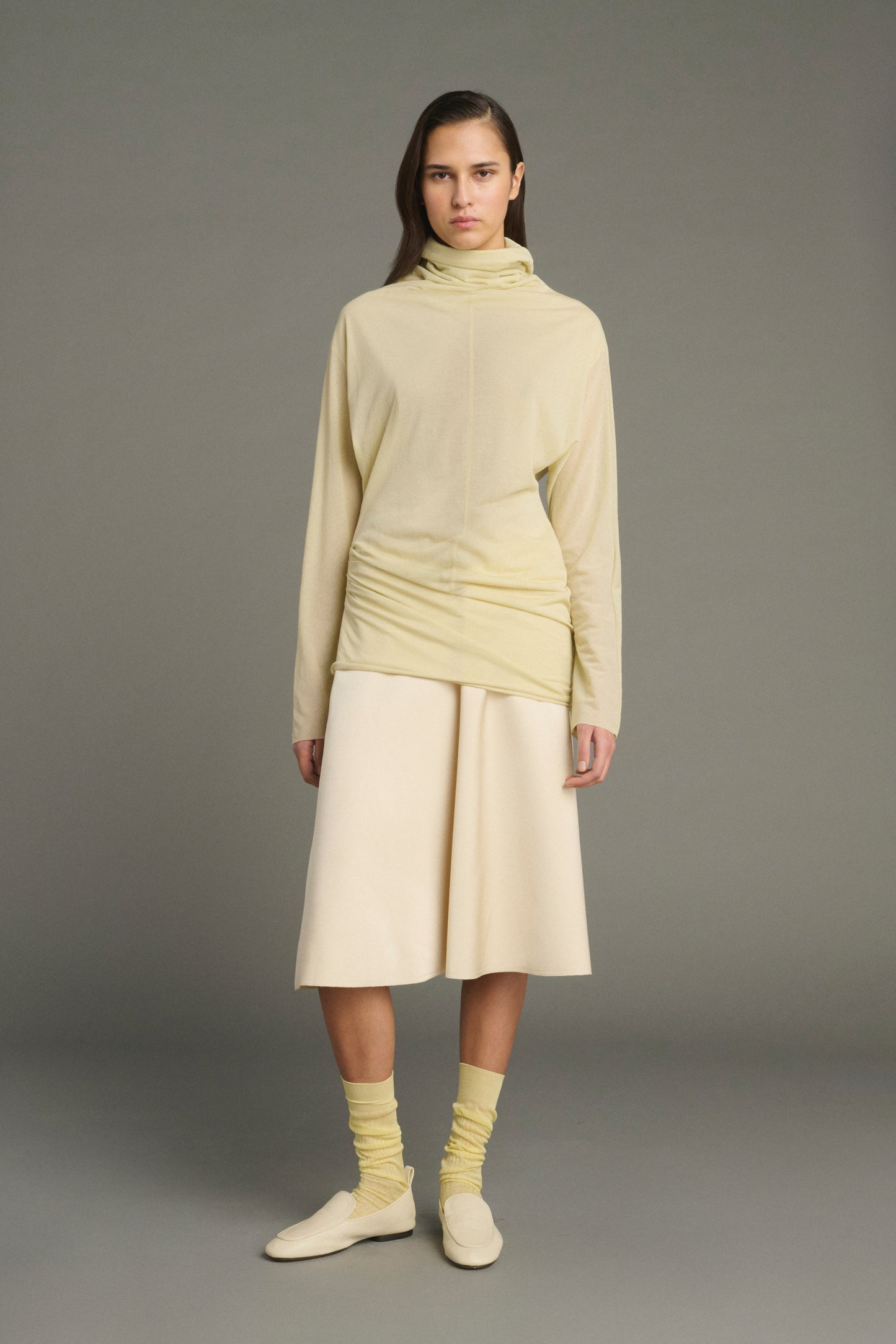 Mokassins Nine - Elfenbein - Leder - Damen