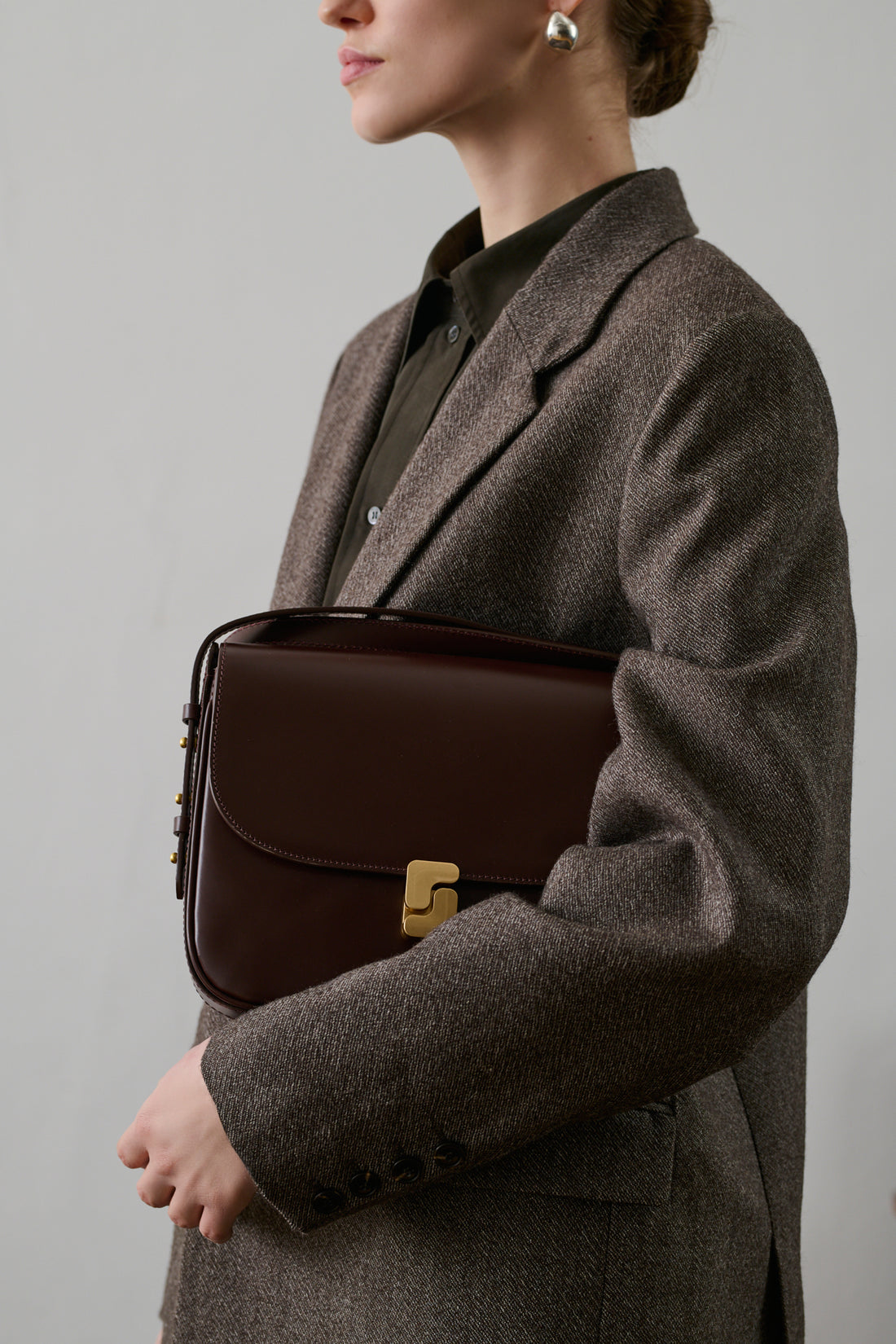 Sac Bellissima Maxi - Chocolat - Cuir - Femme