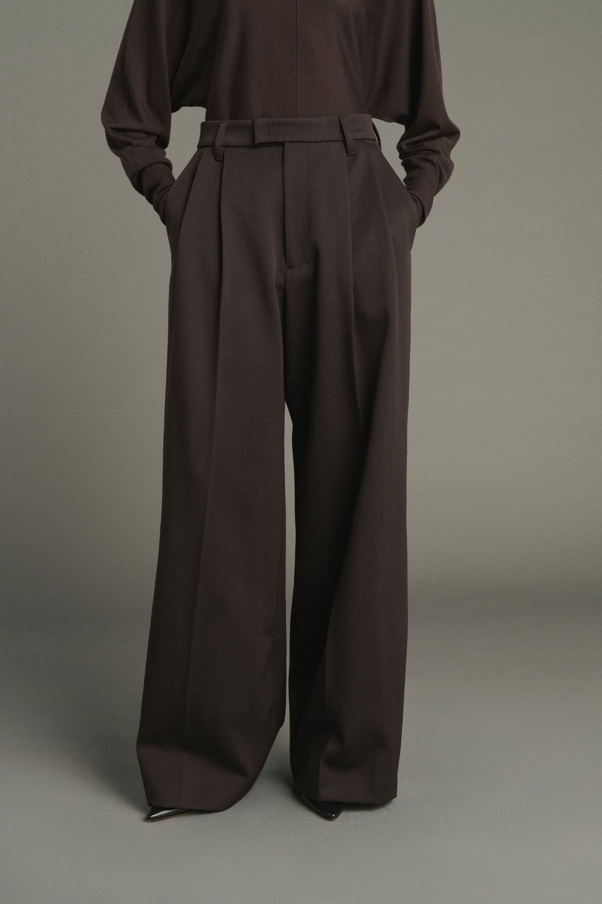 Hose Laumiere – Ebenholz – Wolle – Damen vue 3