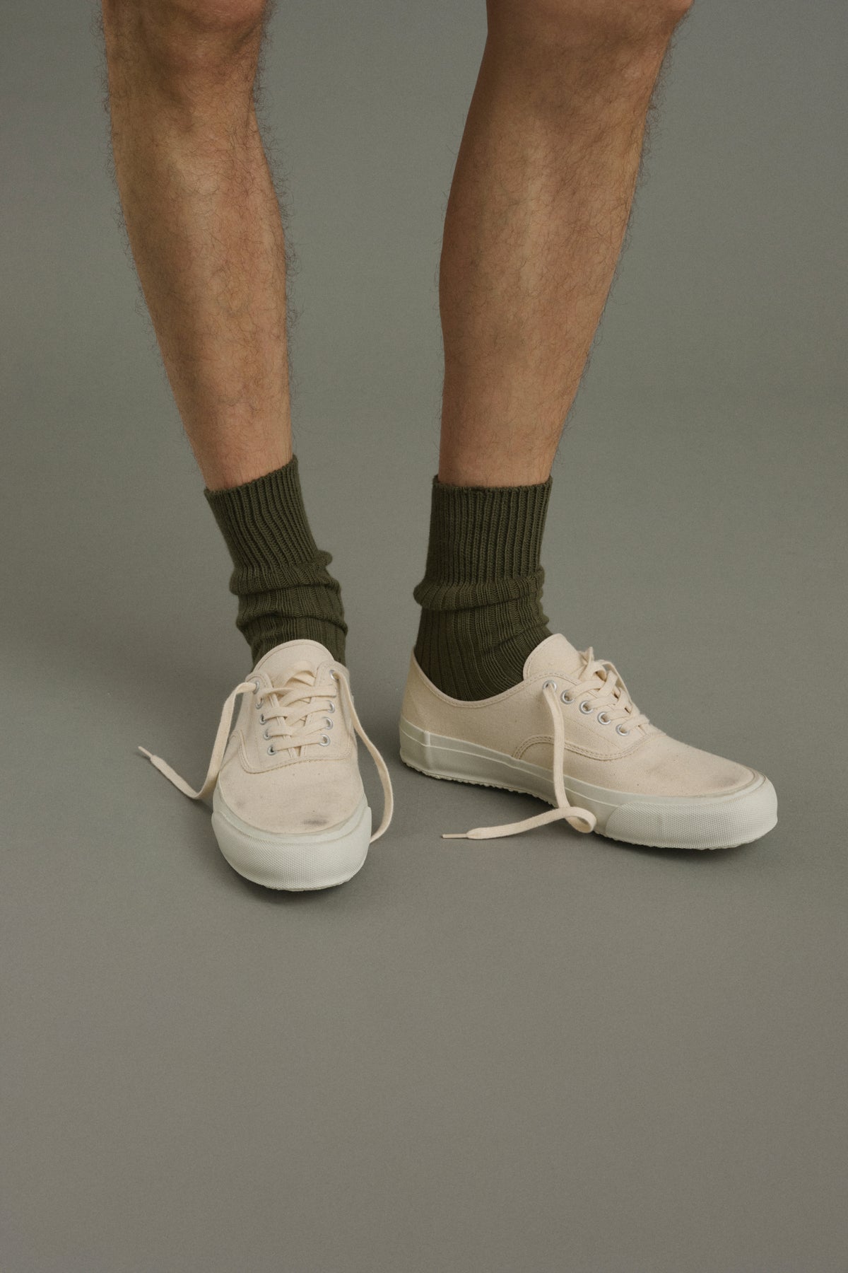 Chaussettes Barth - Kaki - Coton - Homme vue 2