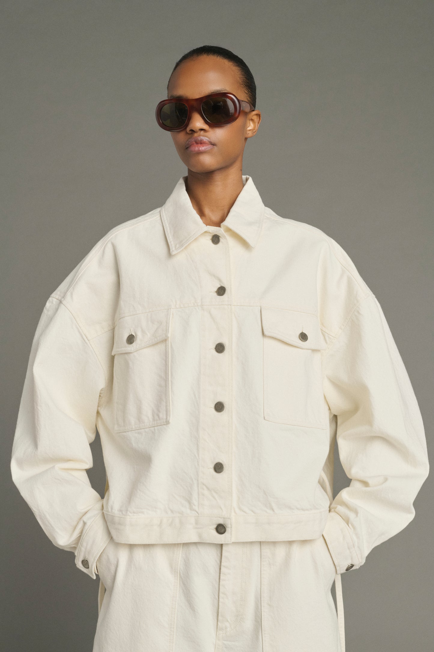 Jacke Lys - Ecru - Baumwolle - Damen