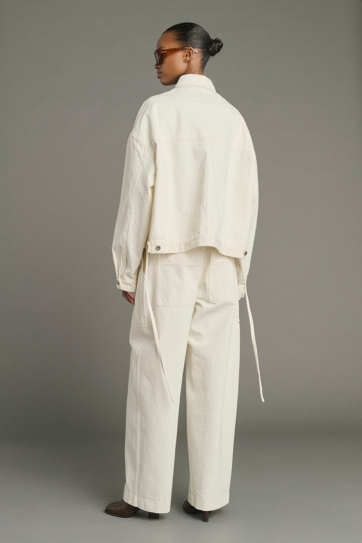 Jacke Lys - Ecru - Baumwolle - Damen vue 4