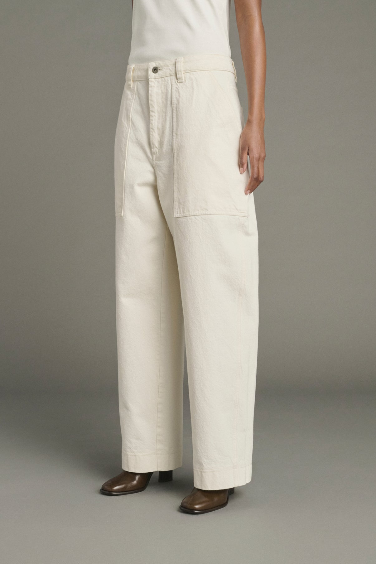Jeans Kurt - Écru - Baumwolle - Damen vue 3