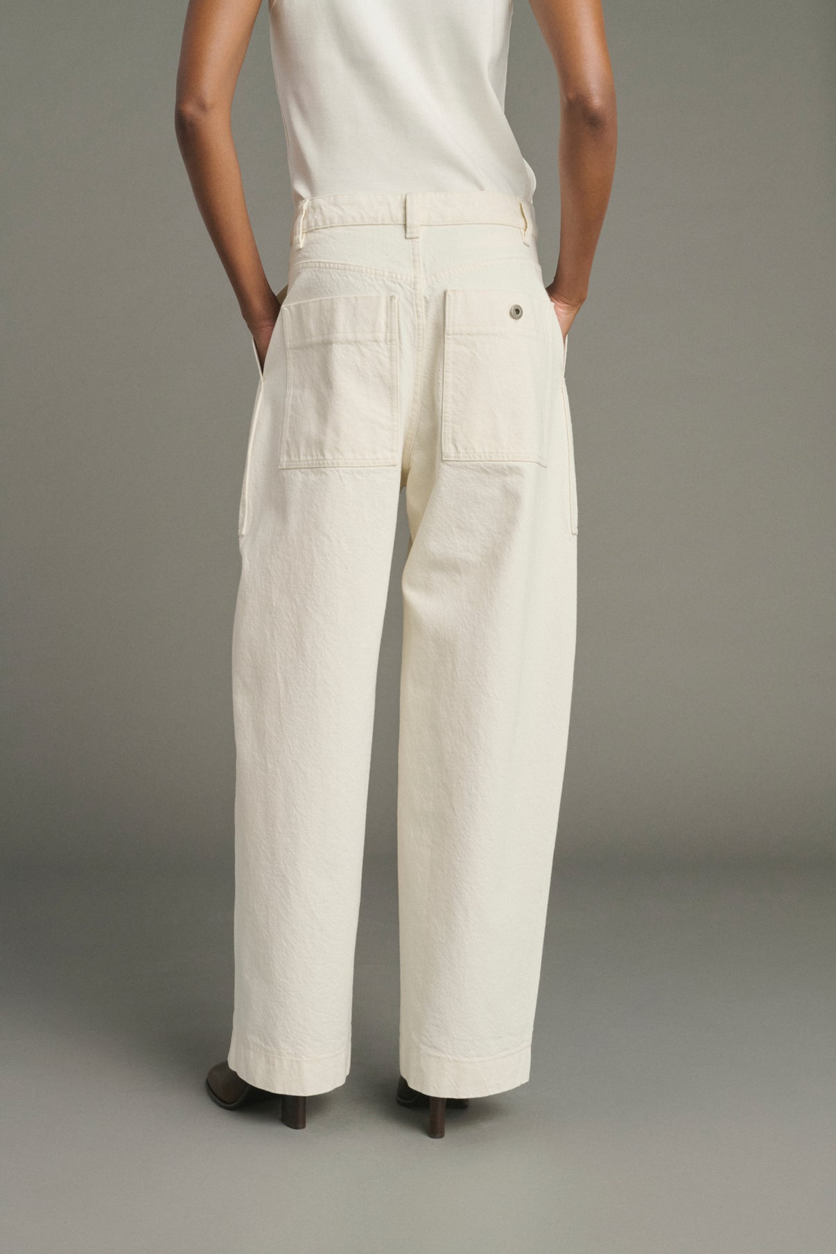 Jeans Kurt - Écru - Baumwolle - Damen vue 4